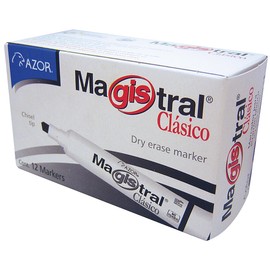 Magistra- Marcador p/pizarron grso azl cja/12 magistra