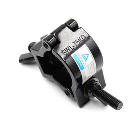 Xsayjia Truss Clamp Mounting Hooks Spotlights 32 – 35 mm Aluminum Alloy Pliers de finition Heavy Duty 75 kg for Moving Head Lighting Supports (Pack of 5), Black