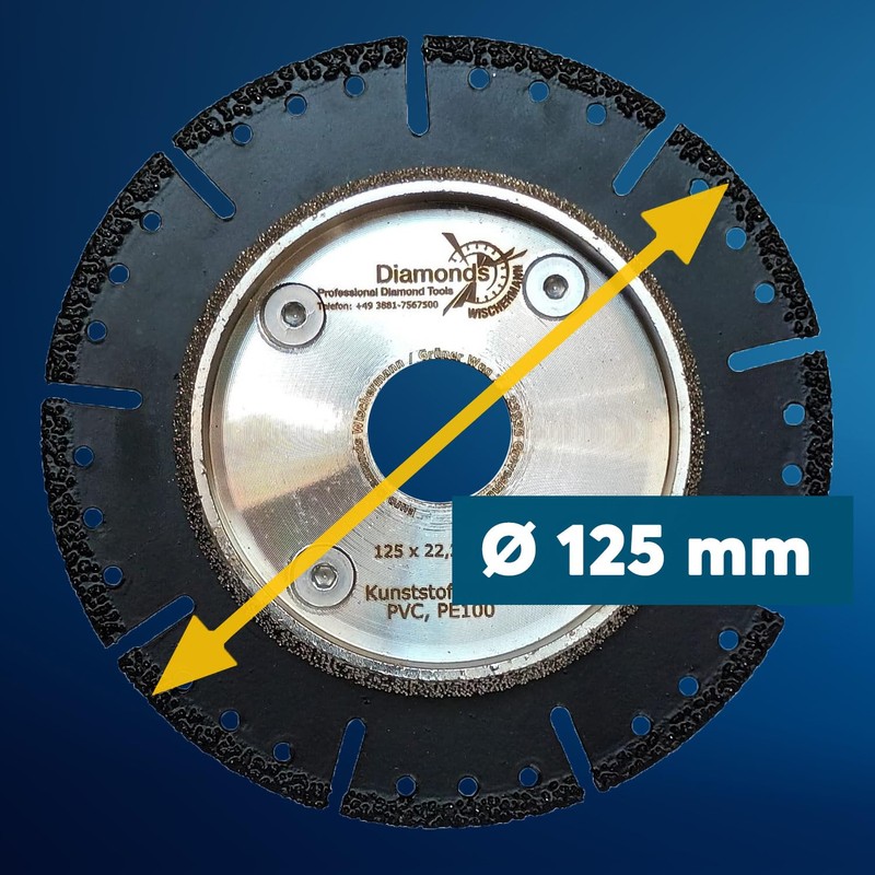Professional Diamond Cutting Disc Chamfering Disc for KG Pipes, Diamond