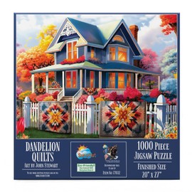 SUNSOUT INC - Dandelion Quilts - 1000 pc Jigsaw Puzzle by Artist: John Stewart - Finished Size 20" x 27" - MPN# 77032