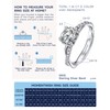 MomentWish Promise Ring for Women, Moissanite 1Carat Engagement Rings for