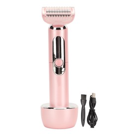 Electric Bikini Trimmer Waterproof USB Rechargeable Grooming Women Hair Clipper with Stainless Steel Blade