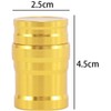 Gold Portable Metal Mini Alcohol Lamp, 10ml Liquid Lighter Stoves