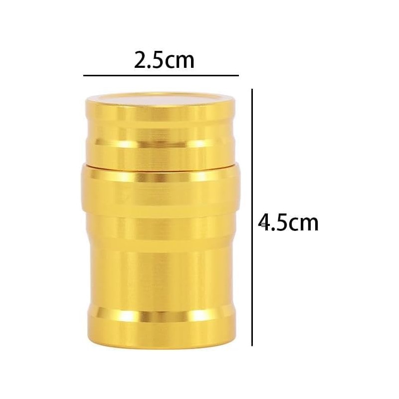 Gold Portable Metal Mini Alcohol Lamp, 10ml Liquid Lighter Stoves