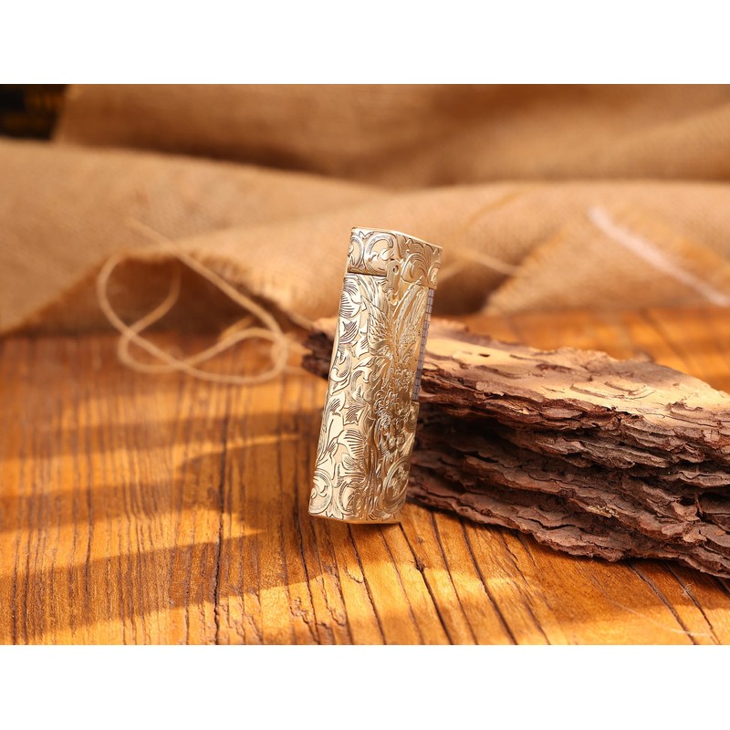 WDMART- H59 Brass Mechanical Trench Lighter • Retro Soft Flame