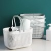 UUJOLY Portable Shower Caddy Basket Tote, Plastic Storage Basket with
