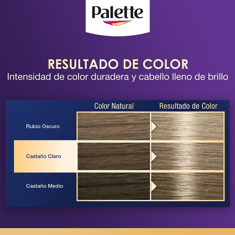 Palette Tinte para cabello rubio perfecto, rubio cenizo, 50 ml