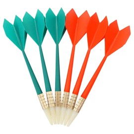 FUZVOL Set of 12 Soft Tip Darts,Plastic Soft Tip Darts for Soft Dartboards,Great Indoor Office Home Games for Kids and Adults (Red+Green)