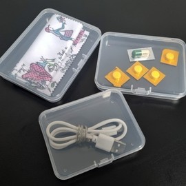 Plastic Transparent Case Accessories Photo Card Stationery Beads Bin Multipurpose Organizer 9.0cm x 10 Count