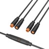 Hysmigor M8 3 Pin Mini Electrical Connector 26AWG IP65 Male