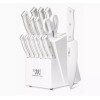 HUNTER.DUAL Kitchen Knife set, 15 Pcs w/ Block Self Sharpening,