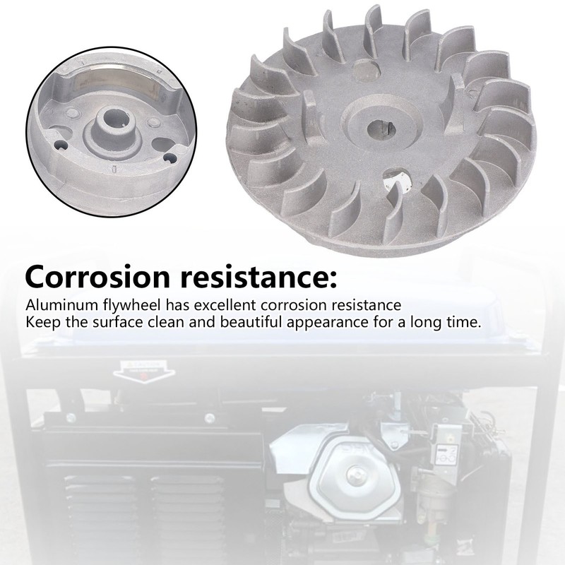 2 Stroke Generator Flywheel Lightweight Aluminum Flywheel Replacement for ET950