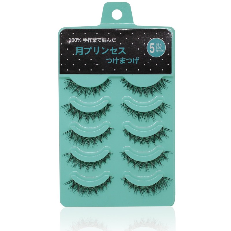 Scala 5 pairs/set 3D False Eyelashes Messy Cross Thick Natural
