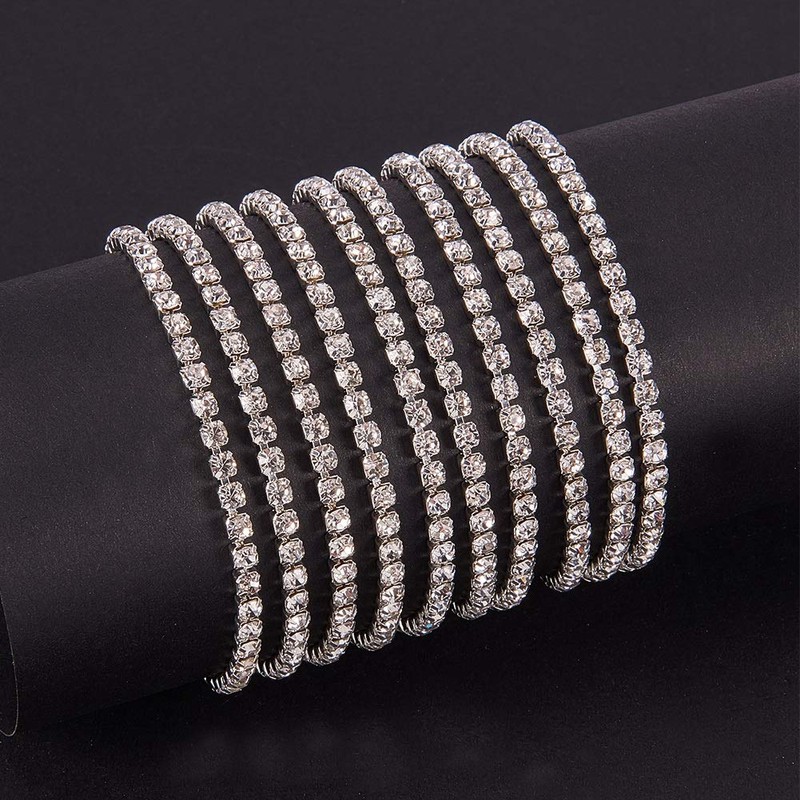 Craftdady 10 Yards 3mm Rhinestone Strass Chains Diamante Chain Clear