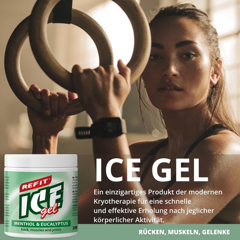 REFIT ICE gel Menthol & Eucalyptus, 500 ml, Extra Strong