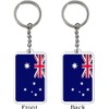 Paquete de 2 llaveros con bandera de Australia (Australia), Australia,