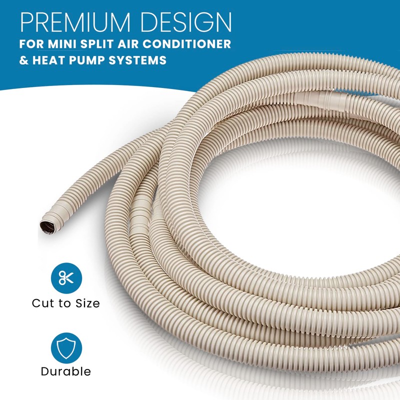 Senville 20 Ft Drain Hose Line for Mini Split Air