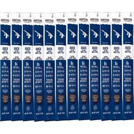 12 Count - Hunter's Reserve - PKM - Exotic Meat Trail Sticks - 6 Count - Adventure You Can Taste - Wild Game Exotic Jerky Meat Sticks (Duck)