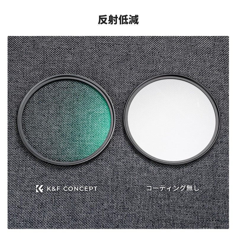 K&F Concept 46mm Black Mist 1/4 Filter, Soft Effect, 1/4
