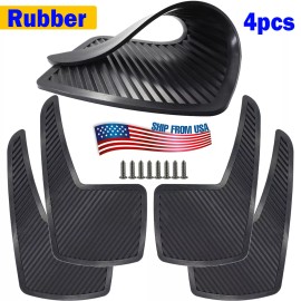 XUKEY RUBBER 4pc Universal Thicker Mud Flaps Car Pickup Van Truck ATV UTV Splash Guard