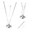 COHEALI Metal Flag Pole with Base Desk Flag Holder for