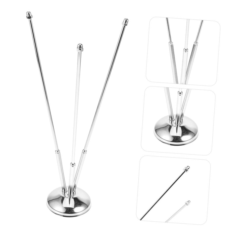 COHEALI Metal Flag Pole with Base Desk Flag Holder for