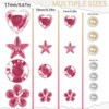 430PCS Pink Self Adhesive Face Gems and Pearls for Children