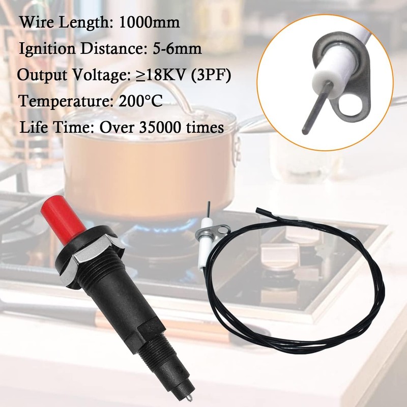 Aifeier ET Piezo Spark Ignition, Propane Push Button Piezo Igniter