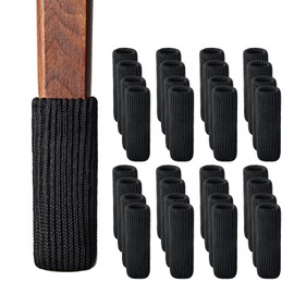 Sprytenzi Chair Leg Protectors for Hardwood Floors, High Elastic Knitted Non Slip No Scratch Noise Furniture Socks, Suitable for Most Round or Square Furniture Feet 32Pcs, Black