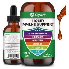 Cofure Gotas Líquidas Zinc Quercetina Vitamina C D3 1oz