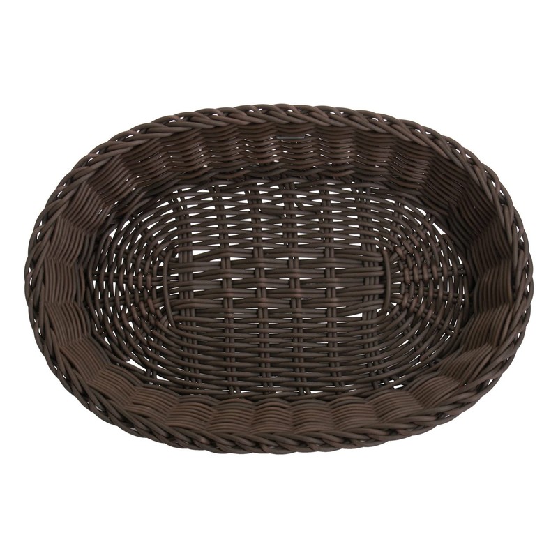 Saleen Wide Basket Oval, polypropylene Brown, 32 x 23 x