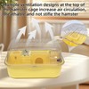 Small Hamster Cage Clear Plastic Hamster Cage Portable Hamster Carrier