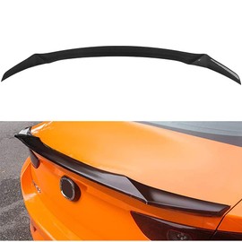 STAYTOP Rear Trunk Lip Spoiler Lightweight Car Rear Spoiler Wing Carbon Fiber Gt Wing Spoiler for 2019-2021 for Mazda 3 Alexa Sedan Car Tail Decoration Glossy Black