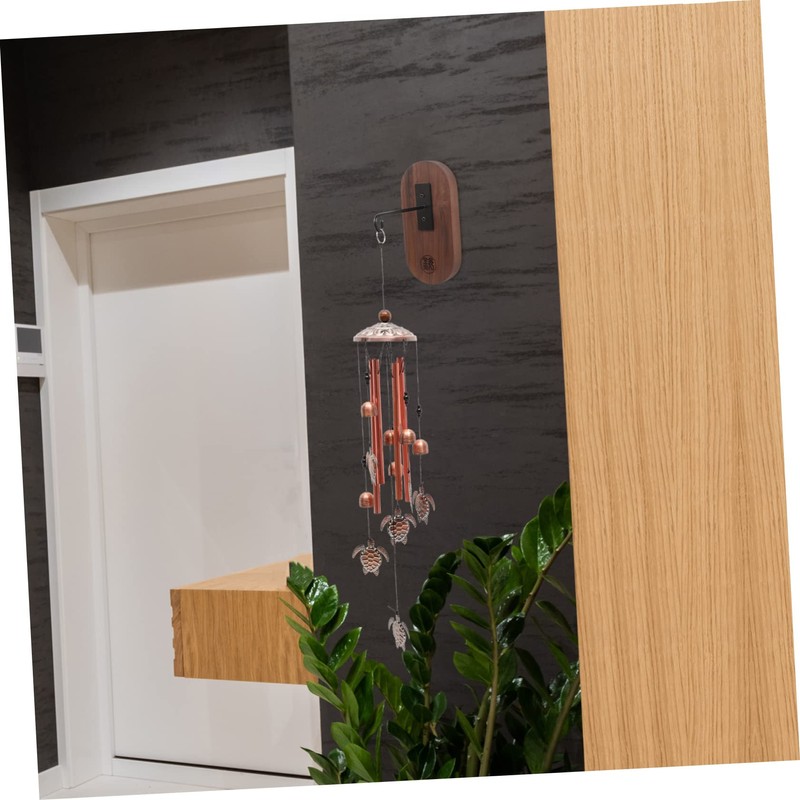 ORFOFE Polyphonic Wind Chime Stand Wooden Wall Wind Chime Bracket