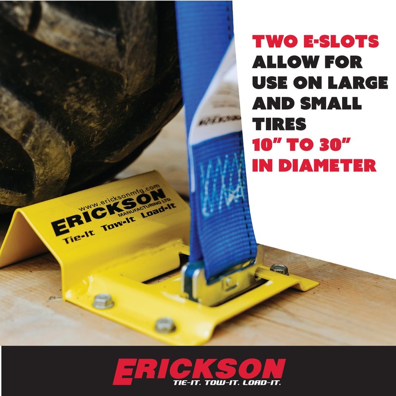 Erickson Wheel Chock Tie-Down Kit, 2 in x 7.5 ft,