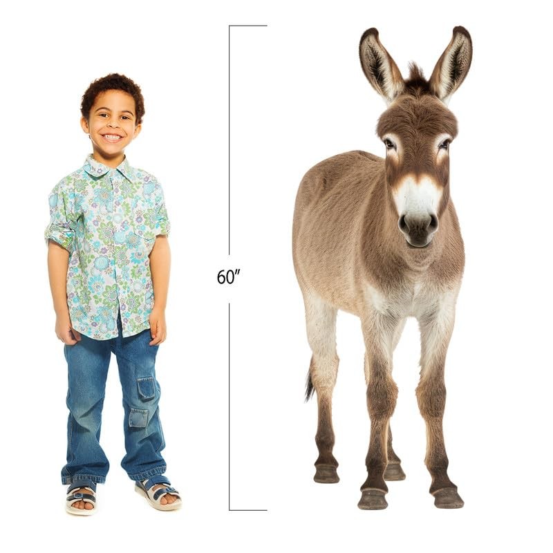 Donkey - Life Size Cardboard Cutout Standup People with Support
