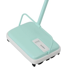 Carpet Sweeper, Mini Size Lightweight Hand Push Carpet Sweepers - No Noise, Non-Electric - Easy Manual Sweeping, Automatic Compact Broom Only for Carpet Cleaning - Color: green