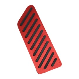 X AUTOHAUX 1 Pcs Automatic/Manual Footrest Pedals Cover Footrest Pedal Pads Foot Rest Dead Pedal Pad Cover for Honda CRV 2017-2024 Aluminum Alloy Red