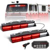 HLauto 604N Emergency Dash Strobe Lights w/Controller: 2x16.8 inch Red