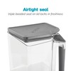 Polder Handle-It Canister, BPA-Free Plastic, Stackable Kitchen Storage Container, Air-Tight