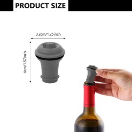 6-Piece SetWine Stopper Vacuum,Wine Stoppers for Wine Bottles,Wine stoppers,Wine Saver Vacuum Stoppers - Preserve Your Wine for Longer