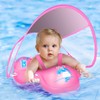 LAYCOL Baby Schwimmschwimmer aufblasbar Baby Pool Float Neueste mit Sonnenschutz