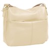 Samantha Look Women's Genuine Leather Shoulder Bag, Made in Italy,