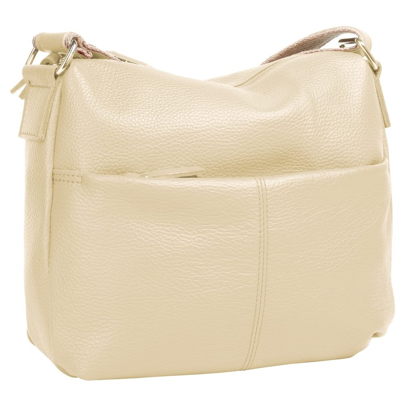 Samantha Look Women's Genuine Leather Shoulder Bag, Made in Italy,