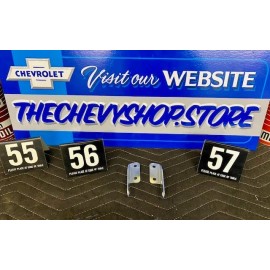 CHEVY SHOP 1955-1957 EXTERIOR SUN VISOR MOUNTING BRACKETS *NEW PAIR
