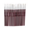 18Pcs Crochet Needle Comfortable Grip Aluminum Material Portable Sweater Needle