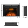 BenrocksTrim Kit for 33" W Electric Fireplace Insert, Black