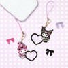 Gourmandies SANG-492KU My Melody & Kuromi Pink Black Party Ring
