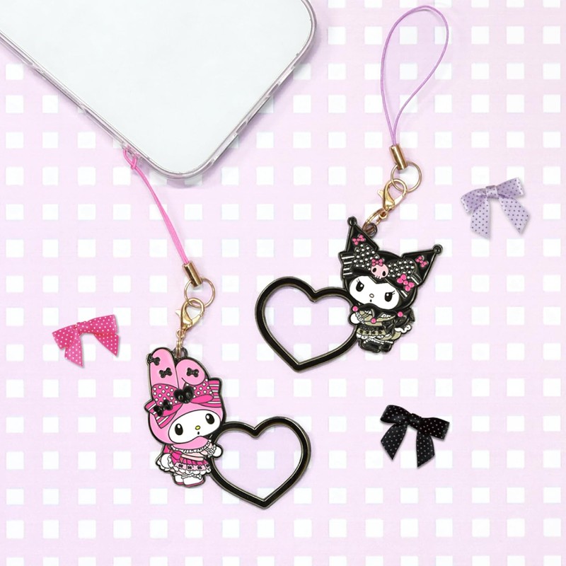 Gourmandies SANG-492KU My Melody & Kuromi Pink Black Party Ring