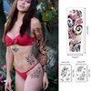 Aresvns waterproof full arm temporary tatttoos 8 sheets and 10